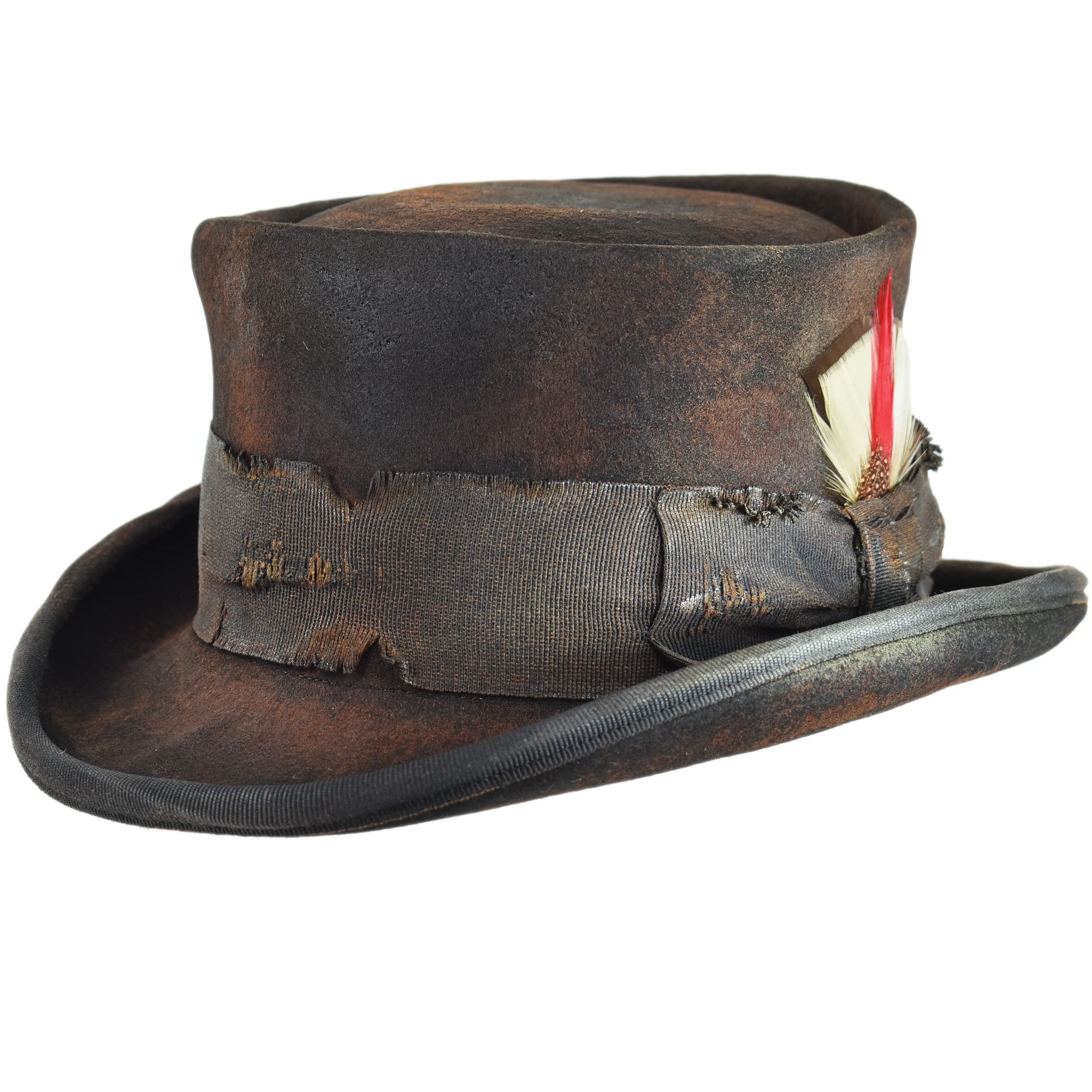 Melegari Western Desert Rat Zylinder Hut Aged Dusty schwarz