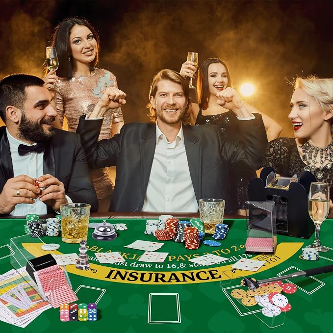 Set de Juegos Casino 5 en 1 con Ruleta y Fichas miniatura 2