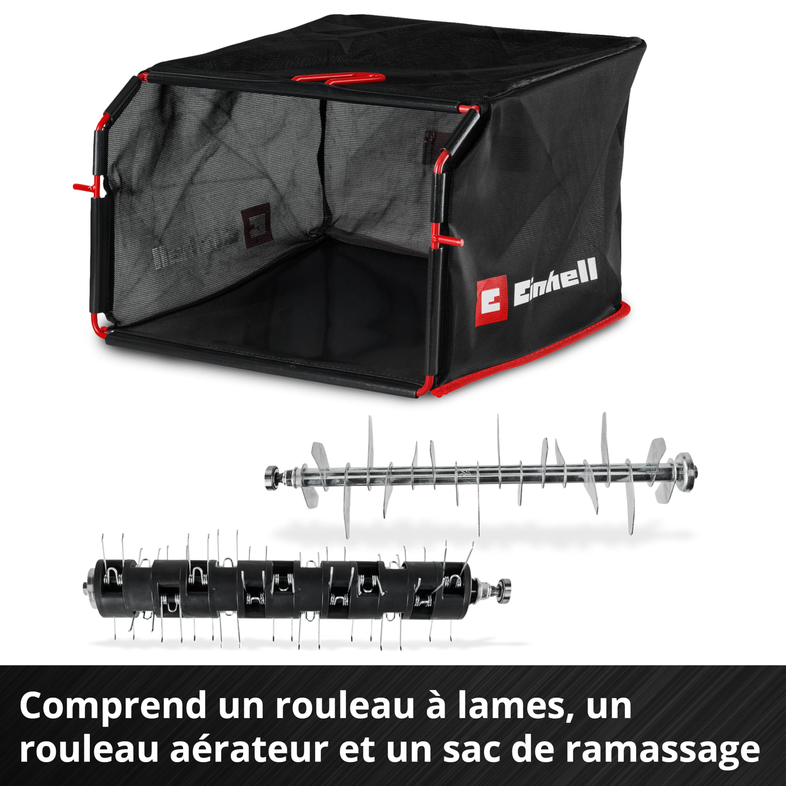 Einhell Professional Scarificateur-aérateur sans fil GP-SA 36/40 Li BL-Solo PXC (36 V, largeur de travail 40 cm, sans charbon, max. 1100 m², avec rouleau aérateur et rouleau à lames, sans batterie)