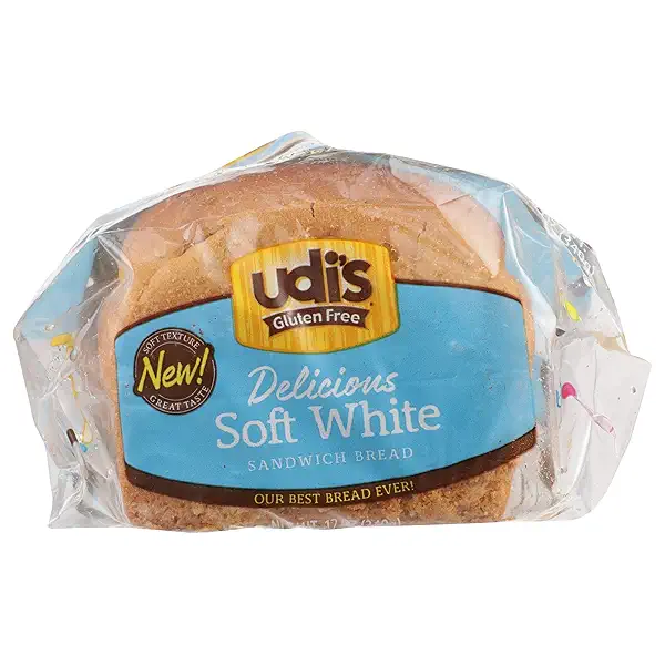 Udi's Gluten Free White Bread, Frozen Sandwich Bread, 12 oz. 8