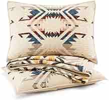 Amazon.co.jp: Pendleton ホワイトサンド ベッドカバー