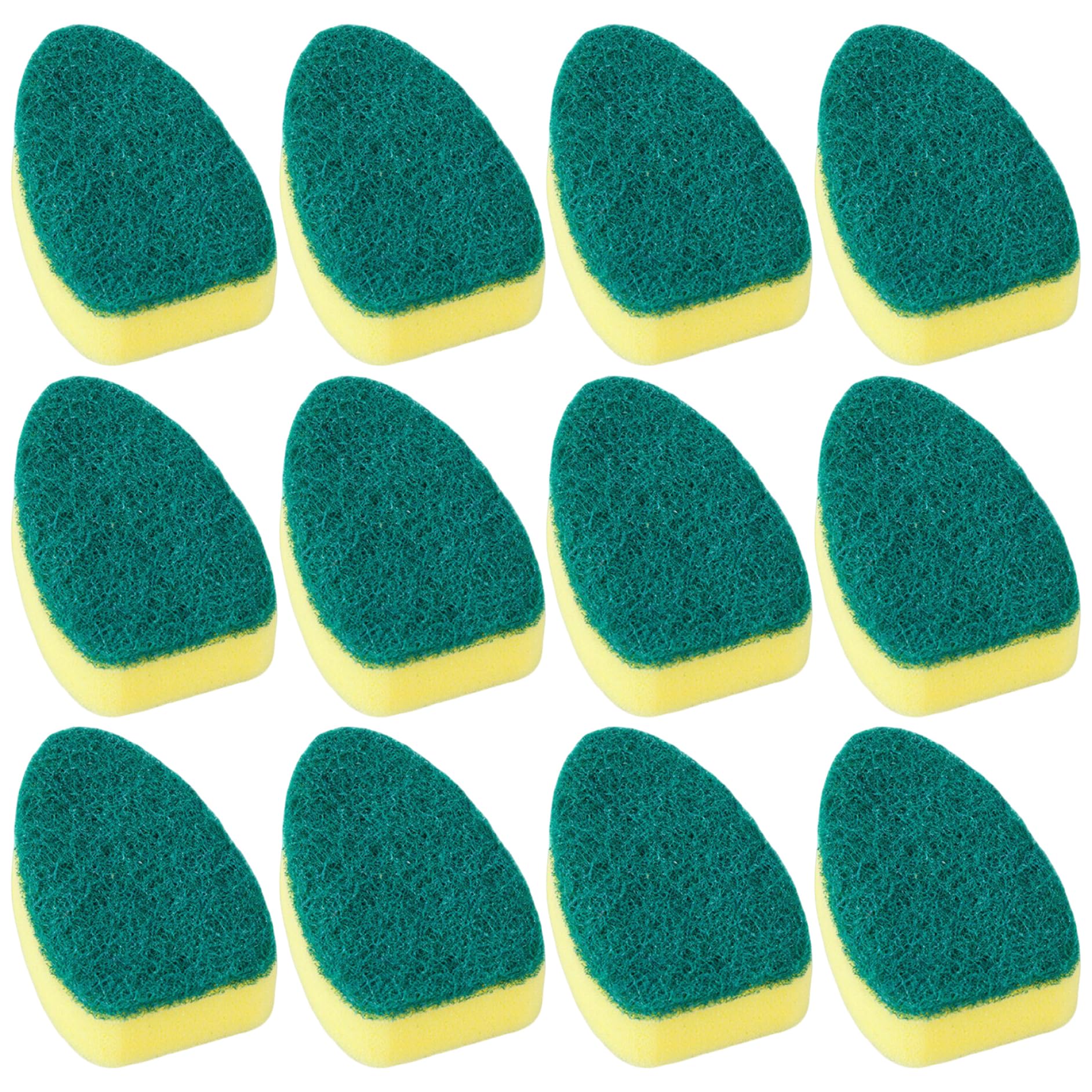 Uanqfegy Dish Wand Refills - 12PCS Non-Scratch Sponge for Kitchen Cleaning