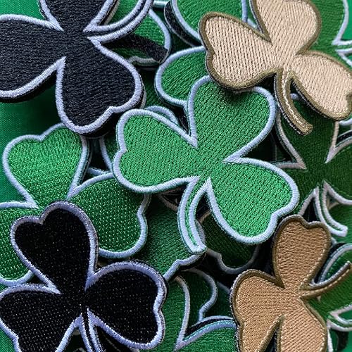 Miniatura 9 de Parche táctico de trébol irlandés troquelado de 2.0 x 2.0in.