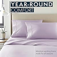 Vista 6 de HC COLLECTION - Juego de sábanas tamaño Queen de bolsillo profundo, refrescantes, extrasuaves y transpirables, juego de 4 piezas, fácil cuidado