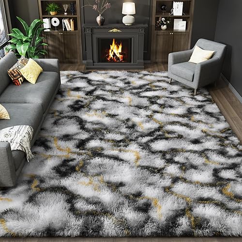 Vista 45 de LOCHAS - Alfombras de interior ultrasuaves y modernas, esponjosas, para sala de estar, ideal para decoración del hogar, del dormitorio de los niños