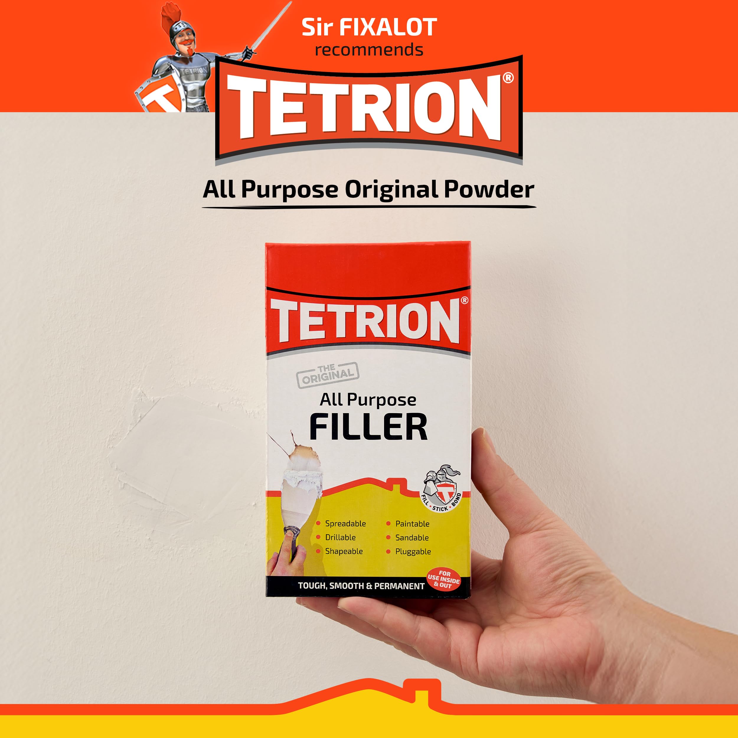 Tetrion TETTFP010 - Filler in polvere multiuso, 10 Kg