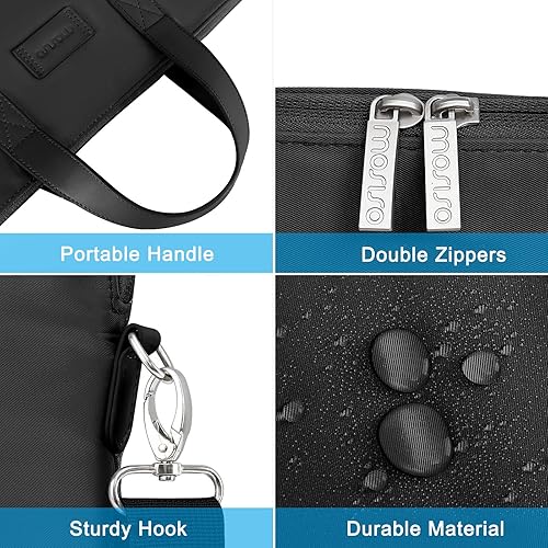 Miniatura 3 de MOSISO Bolsa para laptop para mujer, bolsa de computadora de 13.3 pulgadas compatible con MacBook, HP, Dell, Lenovo, Asus, Razer Notebook, bolsa de