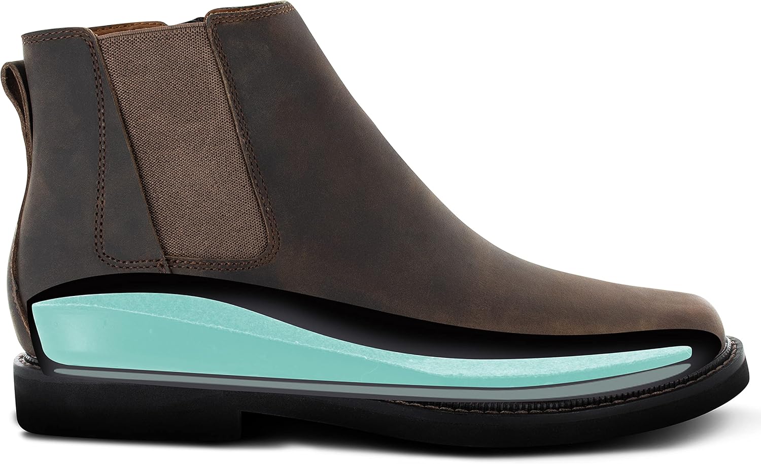 Apex Men's Logan - Chelsea Side Zip Boot - Brown - Brown
