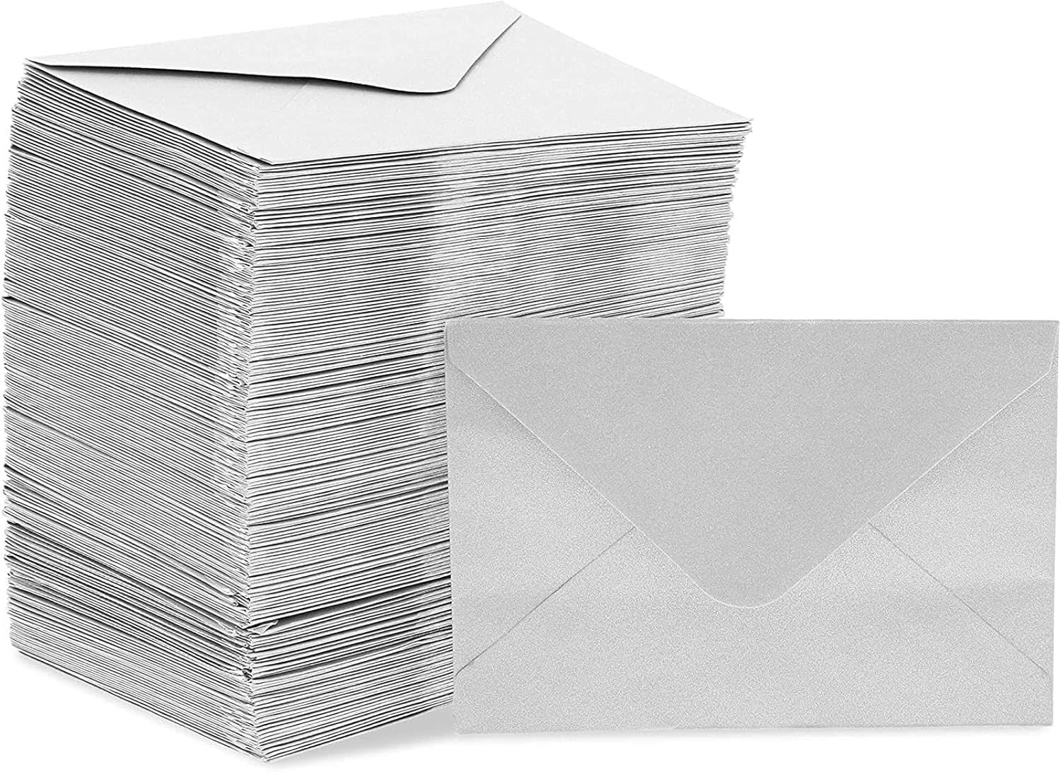 200 Count Greetings Mini Envelopes for Gift Cards, Silver