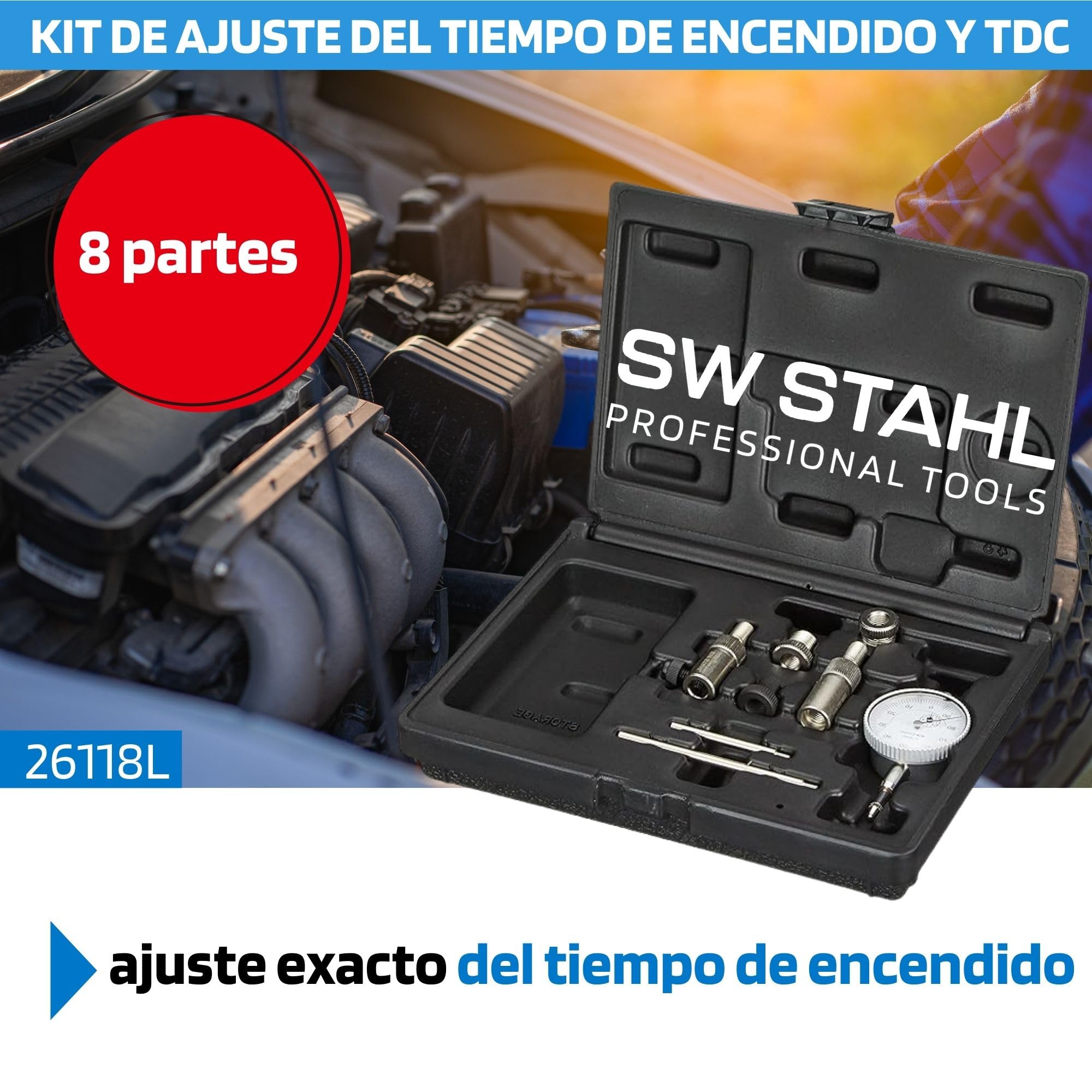 SW-Stahl 26118L Set para Puesta a Punto del Encendido y captador de Punto Muerto Superior