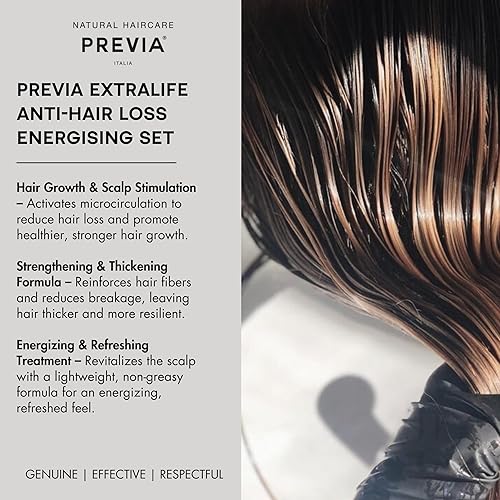 Miniatura 4 de Previa Extralife - Set energizante anti-pérdida de cabello, champú 8.45 Floz y loción sin enjuague 3.38 Floz