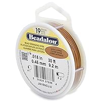 Vista 9 de Beadalon - Alambre para collar de cuentas de acero inoxidable (19 hilos, 0,25 mm, brillante, 31 m)