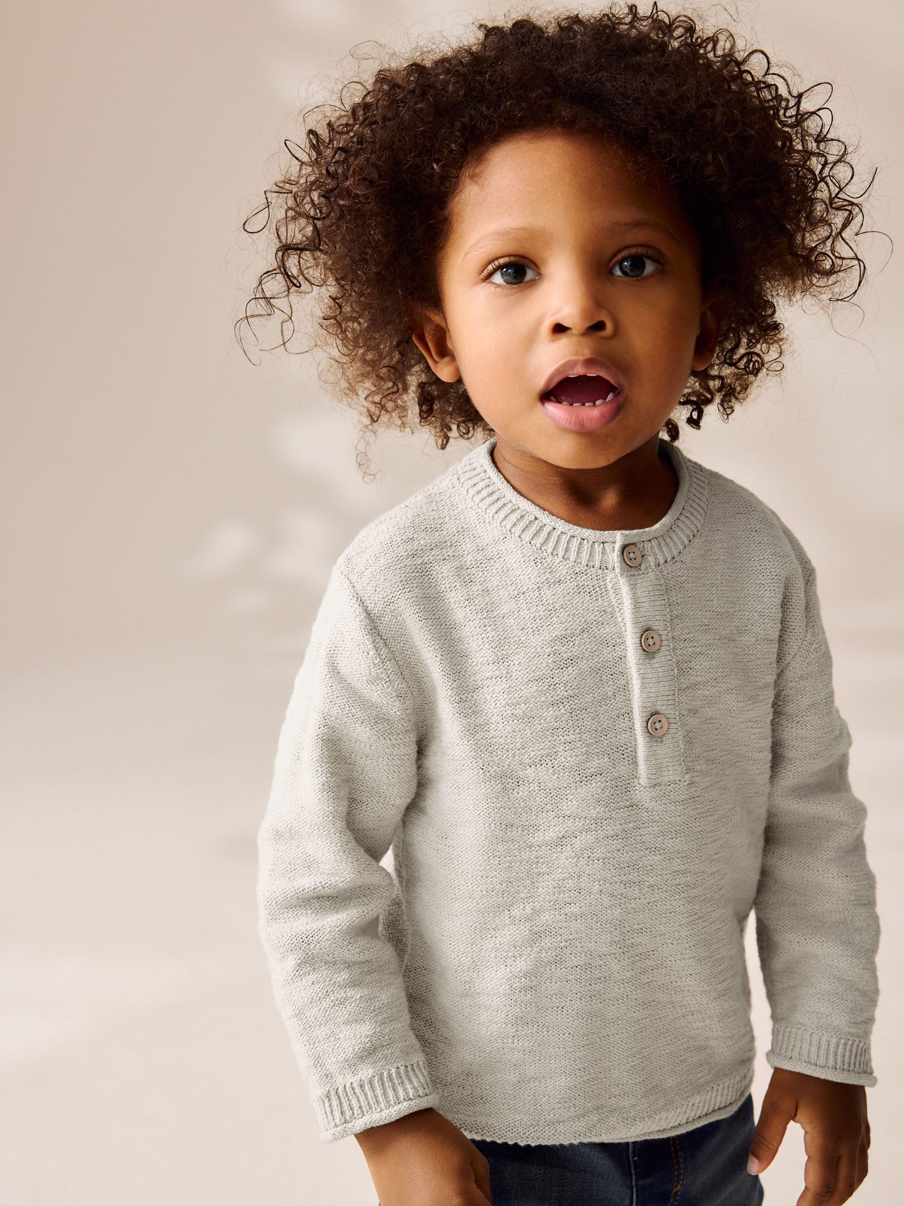 NEXT Niños Jersey Henley de Punto