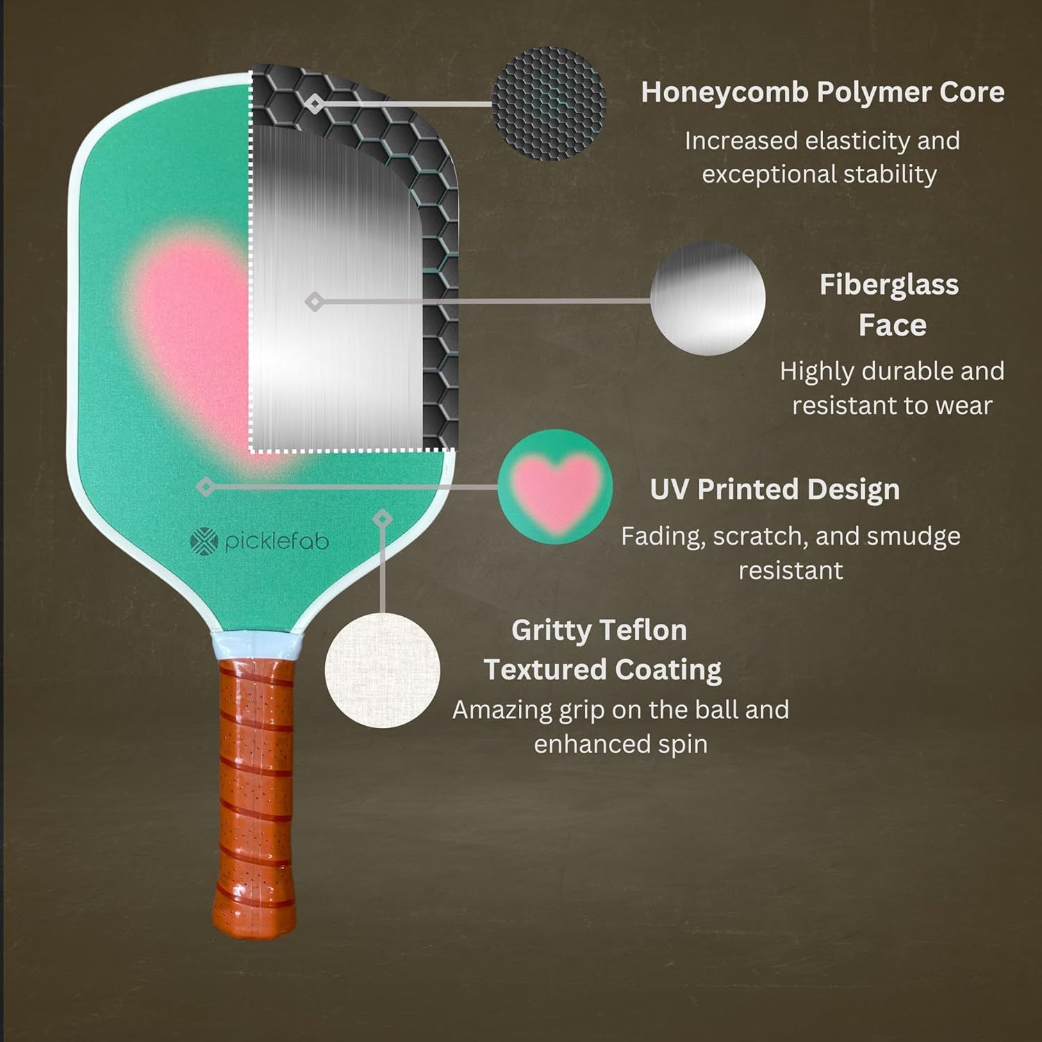 Cute Pickleball Paddles for Women - Girly, Lightweight, Easy-to-Use Starter Paddle for Beginners, Casual Players, and Women New to Pickleball