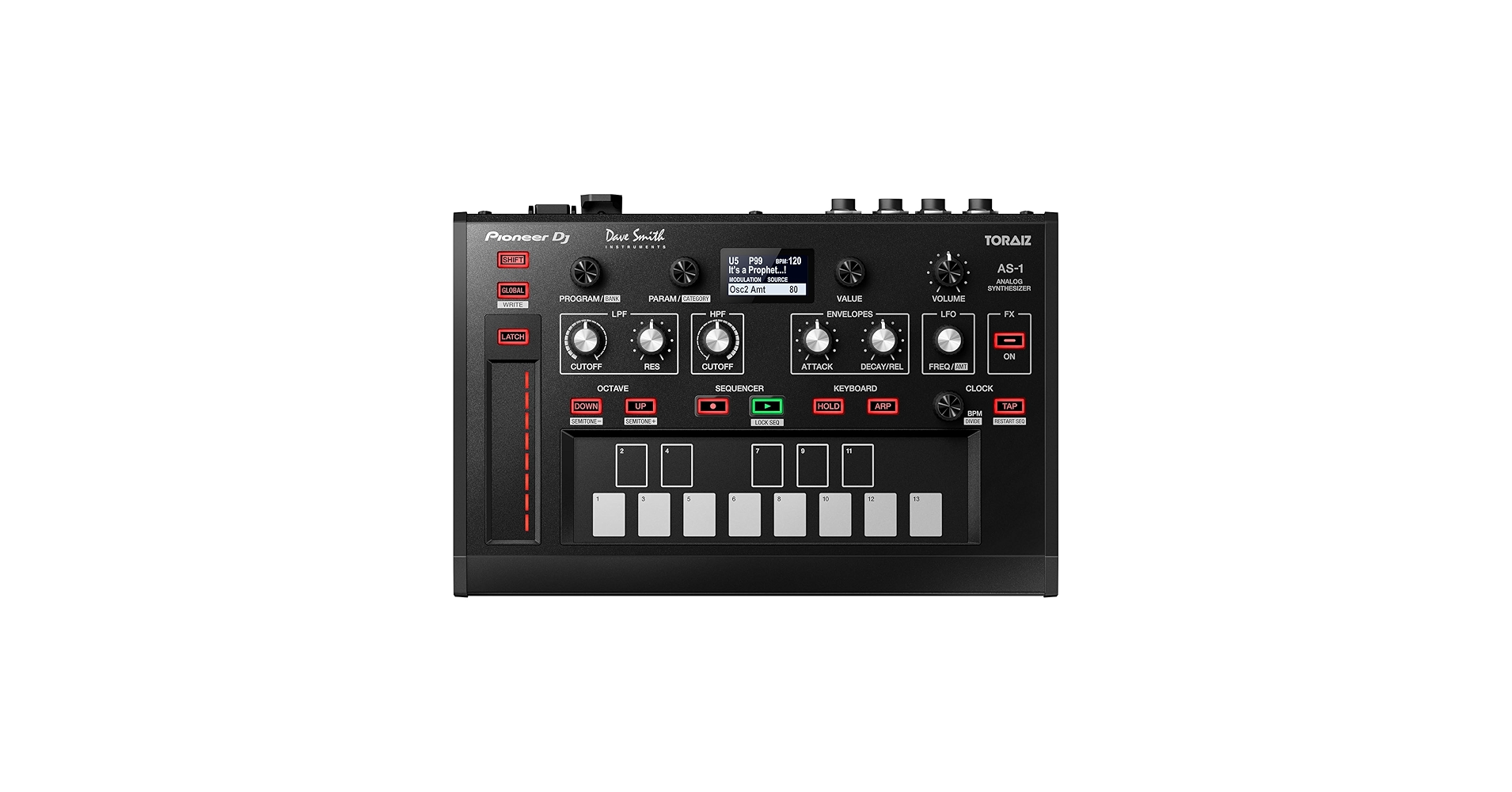 Pioneer Toraiz AS-1 シンセサイザー Amazon.com: Pioneer DJ Toraiz AS-1 Monophonic Analog