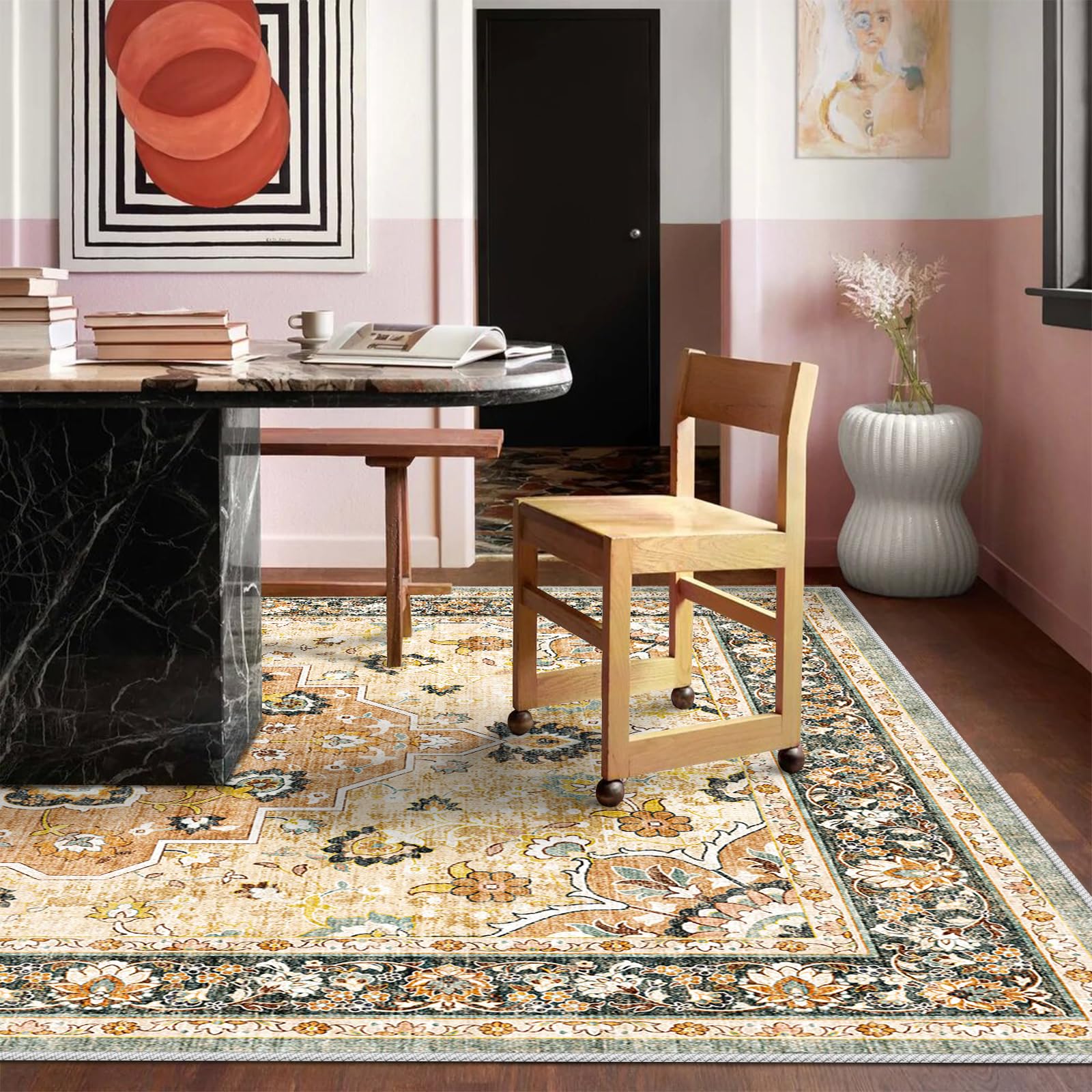 Amazon.com: TOPRUUG Washable Oriental Area Rug - 9x12 Rugs for