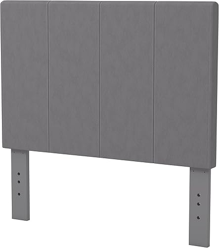 Miniatura 4 de Furniture of America Preston - Cabecera de tela, tamaño matrimonialQueen, color marfilgris