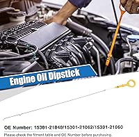 Vista 2 de X AUTOHAUX Varilla de medición de aceite de motor de nivel de líquido de aceite de motor para Toyota Yaris L LE SE 1.5L L4 - Gas 2013-2018