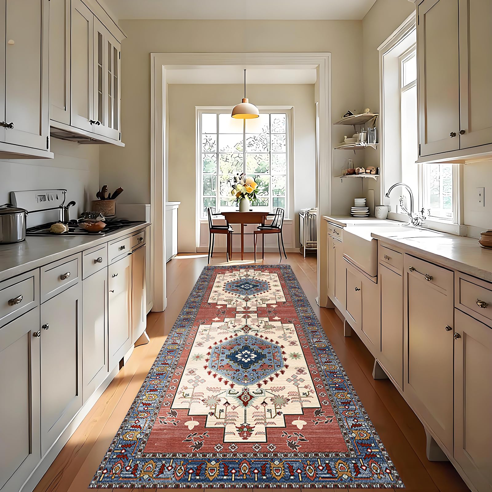 Tapis de Couloir Long, Tapis pour Cuisine Devant évier 90 x 450 cm
