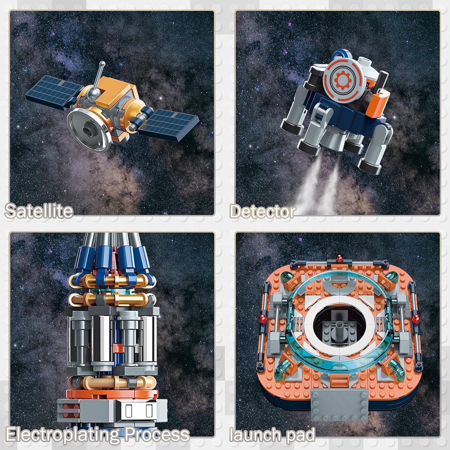 JMBricklayer Space Rocket Building Sets for Adults 70110, Spaceship Exploration Space Toys, Space Shuttle Rocket Ship Collectible Display Model Set, Gifts for Adults - Image 5