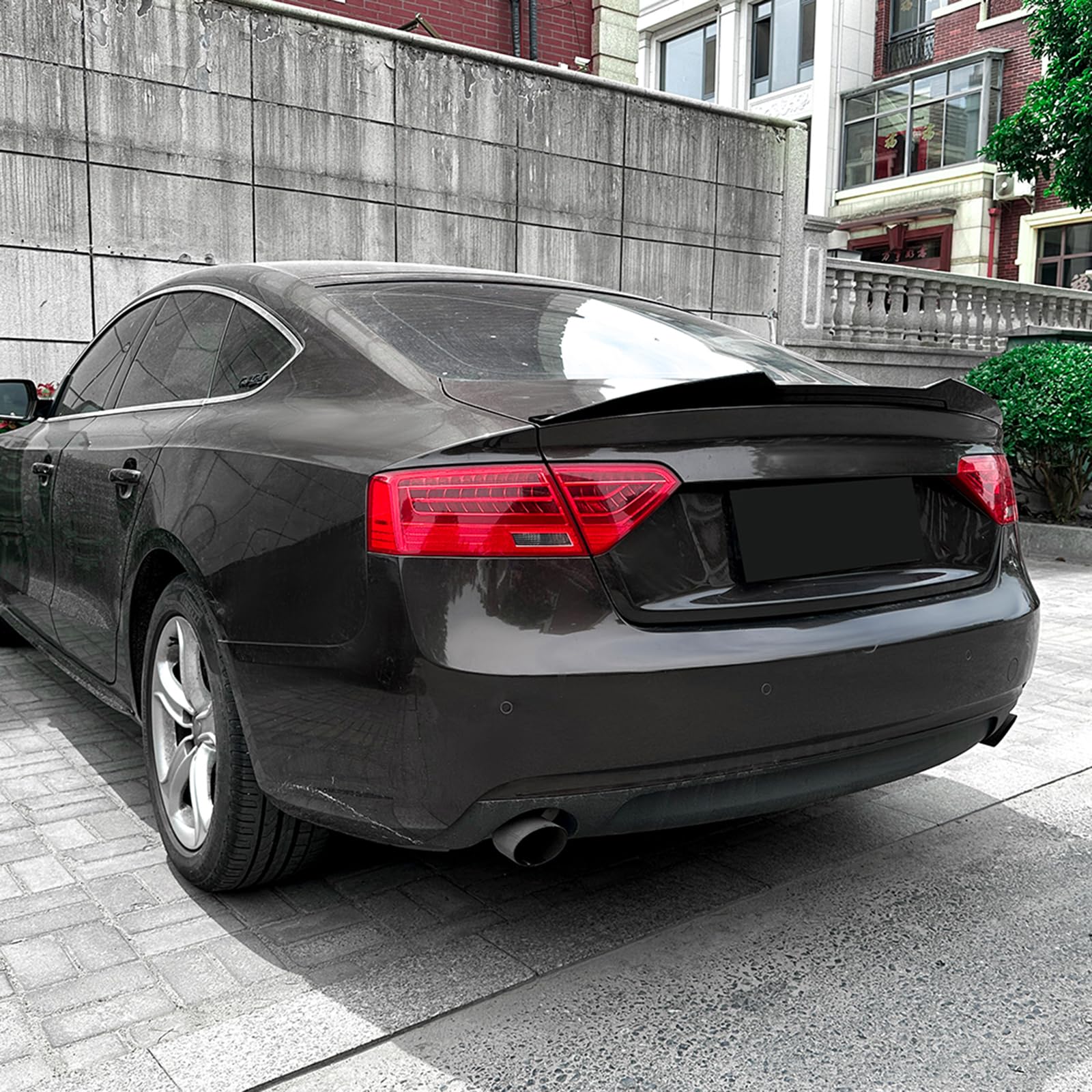 Alerón trasero del maletero Kit de carrocería para Audi A5 8T 2007-2016 Sportback de 4 puertas