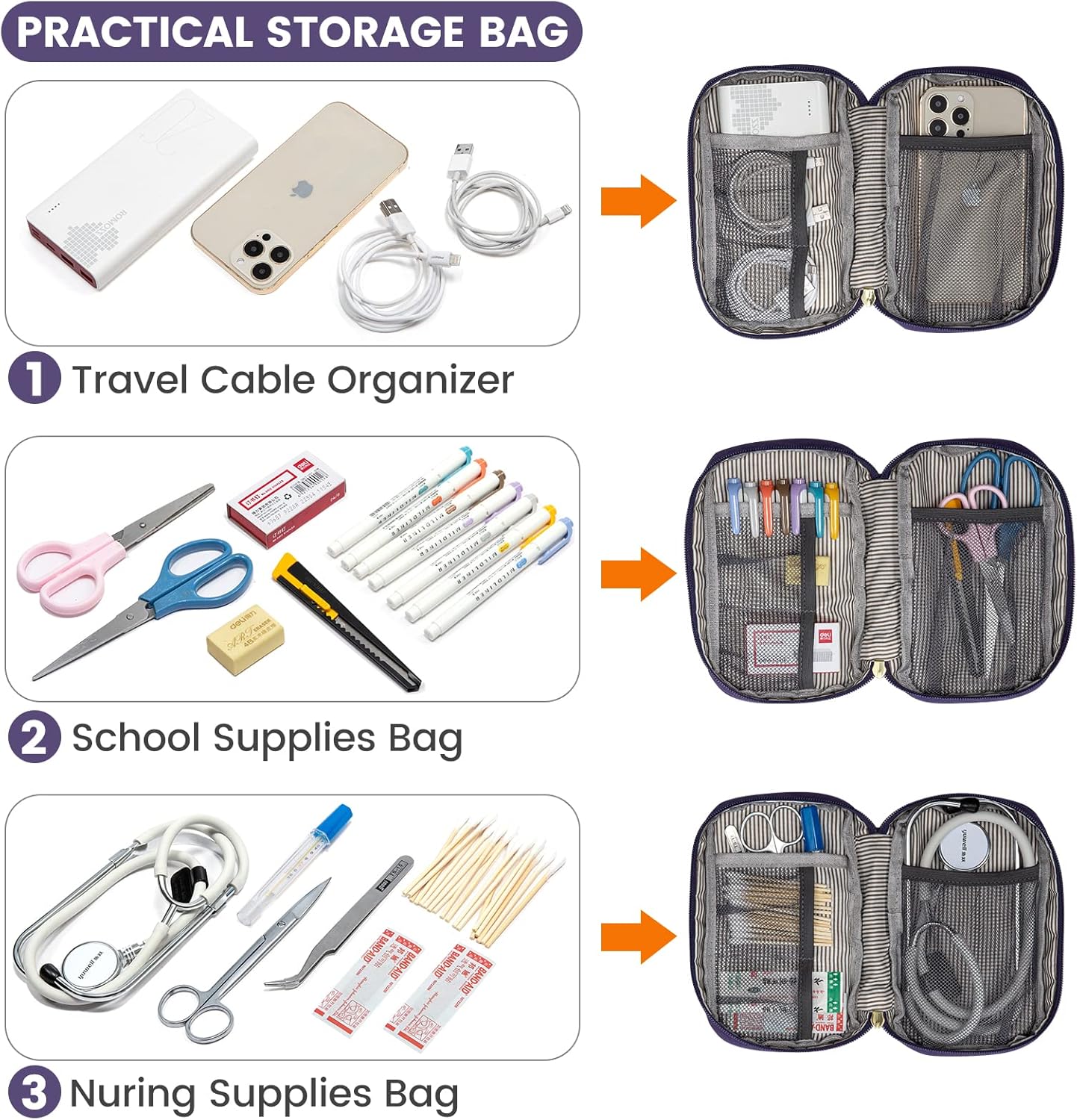 LOVEVOOK Laptop Backpack for Women Work Travel Computer Backpacks Purse, Doctor Nurse Bag Teacher Business Laptop Bag, Fashion College Backpack Casual Daypack, 17inch - Image 3