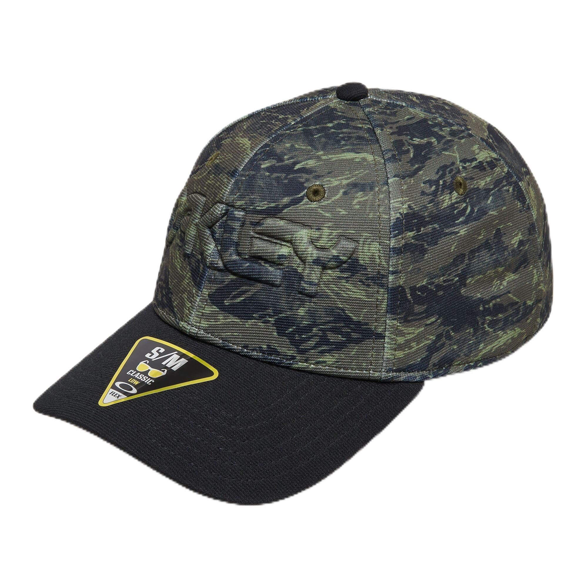 Oakley Men's 6 Panel Stretch Hat Embossed, Green, Large, Green, L