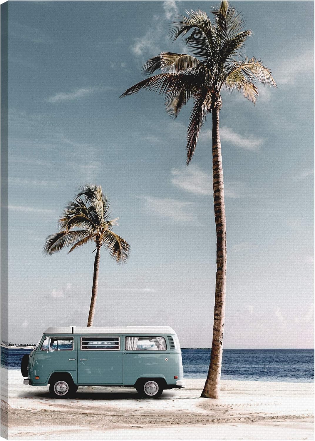 American Art Decor Outdoor Canvas Wall Art - Backyard Decor for Dining Area, Patio, Porch, Balcony, & More (Vintage Tropical Coastal Photo, 28 x 40)