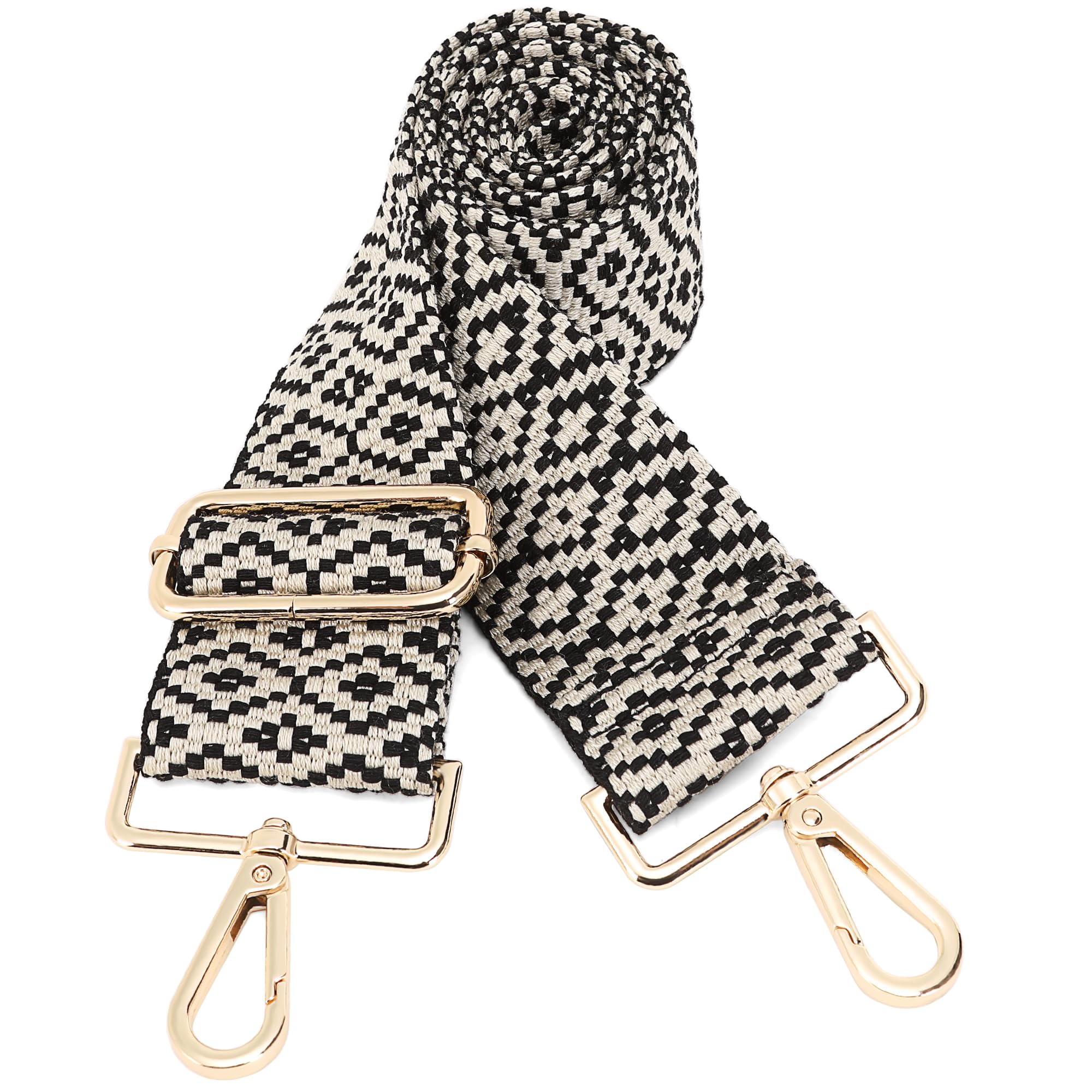 GINJKGO Purse Straps Replacement Crossbody - Adjustable Bag Strap for Purses, Wide Shoulder Strap for Women Guitar Purses