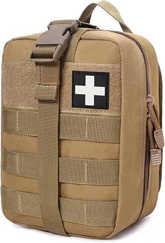 Miniatura 8 de Bolsa de primeros auxilios táctica Honestptner Molle - Bolsa de nailon 600D resistente para EMT (solo incluye bolsa)