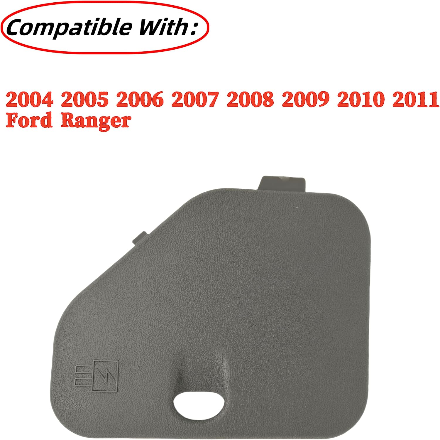 Fuse Panel Cover Compatible With 2004-2011 Ford Ranger Cowl Side, Dark Flint