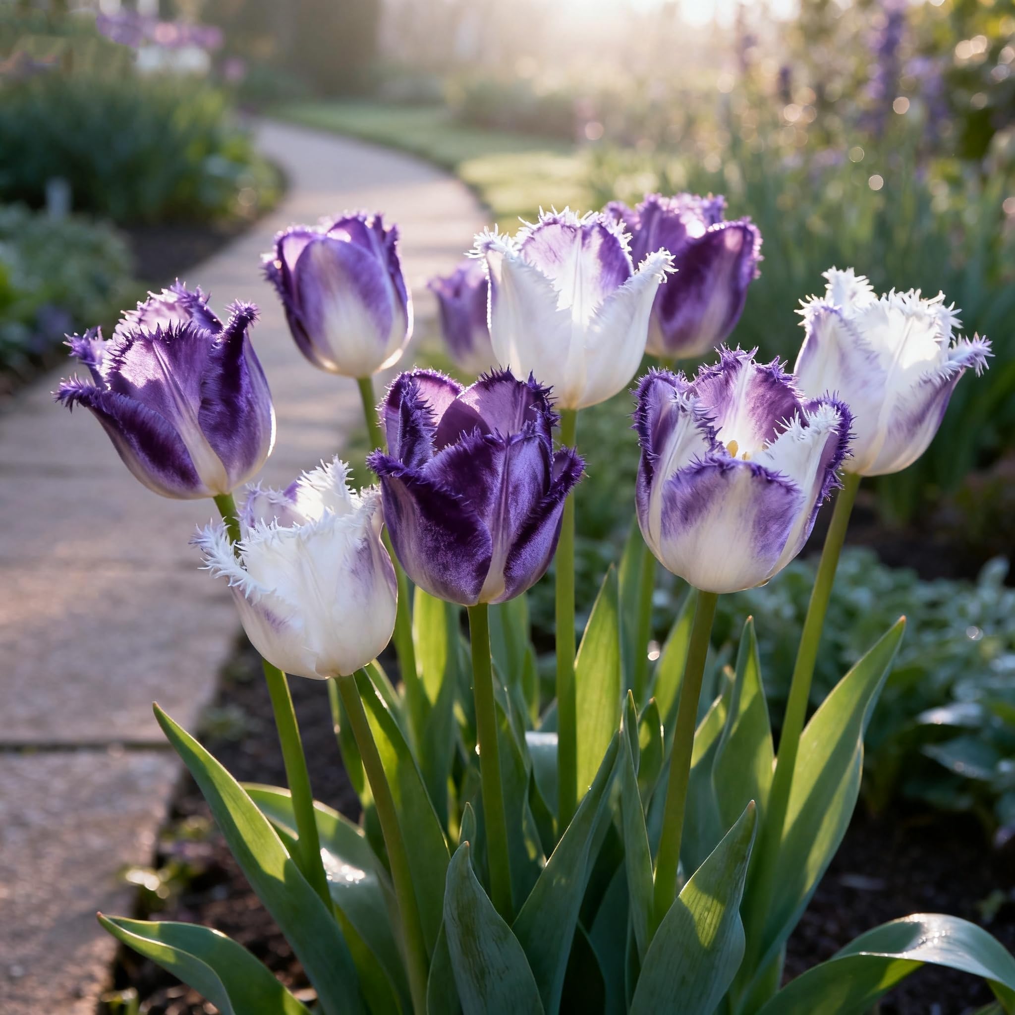 Dwarf Tulip Bulbs UK&Tulip Bulbs/Hardy Perennial/Excellent Display,Rare,Cut Flower,Thrives in The Garden-6bulbs-J