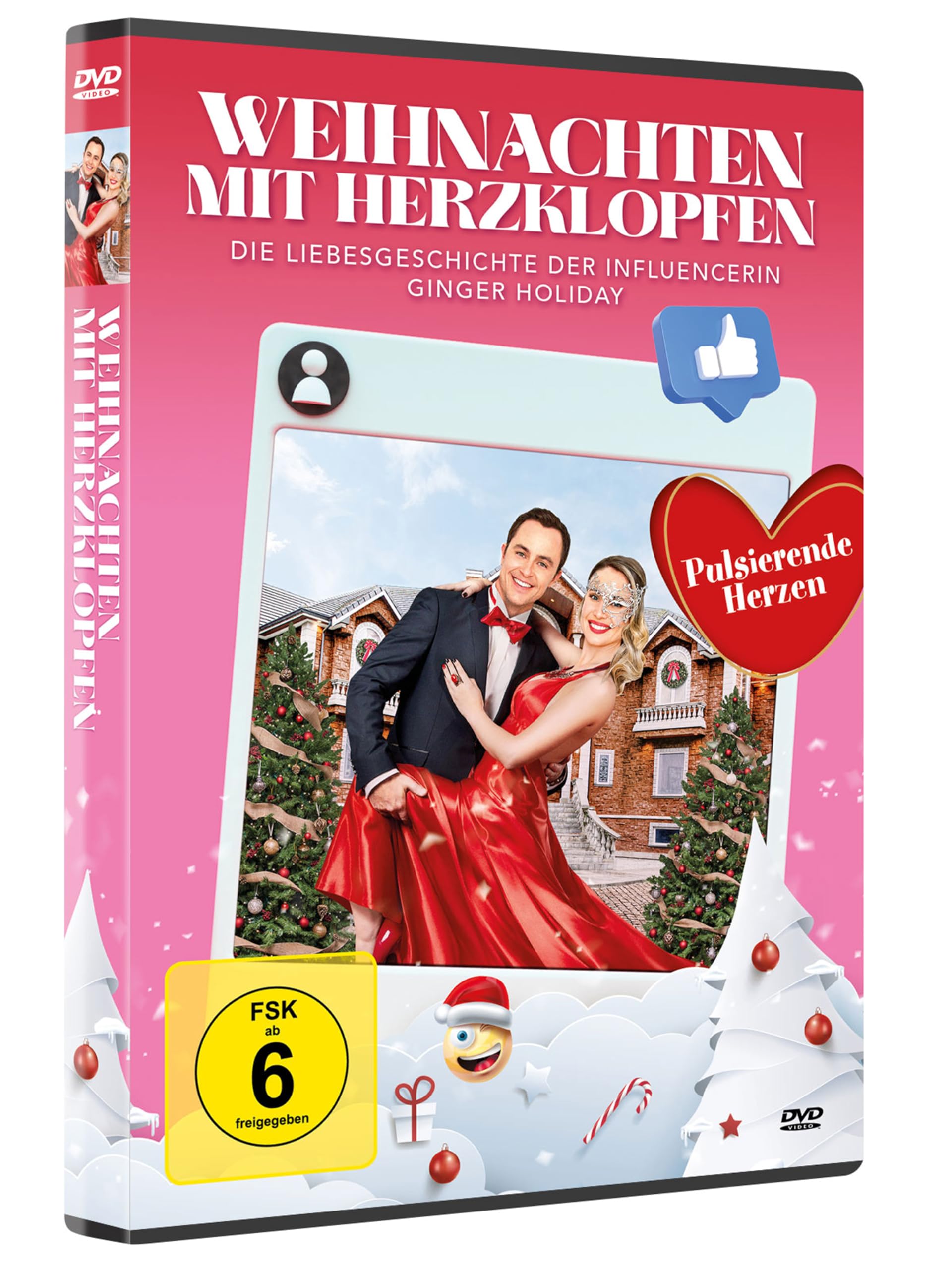 Weihnachten mit Herzklopfen – Die romantische Liebesgeschichte der Influencerin Ginger Holiday (Weihnachtsfilm mit pulsierenden Herzen) [DVD]