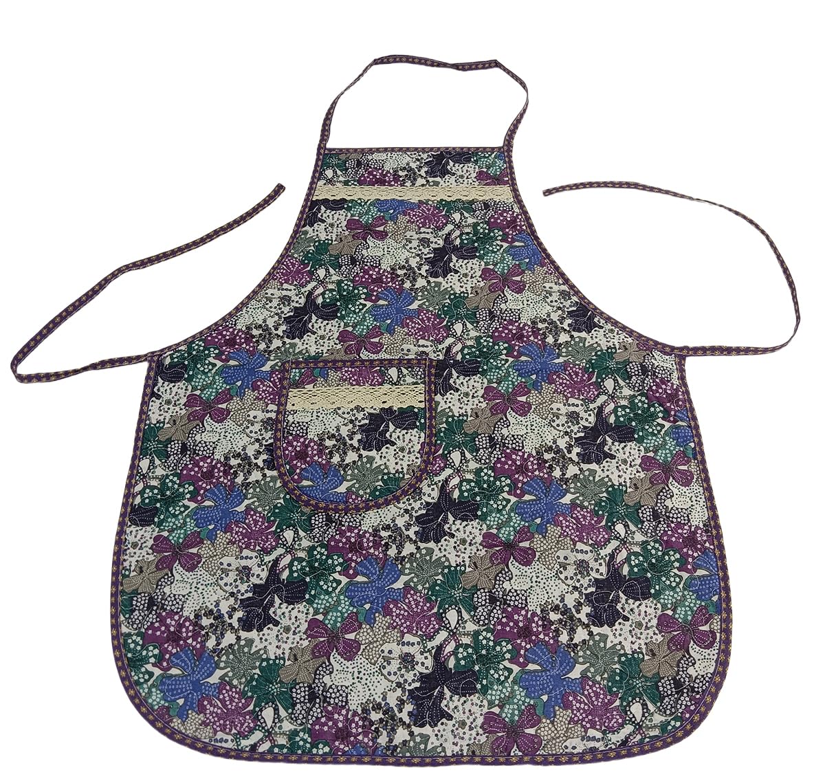 FAIRYGATEChefs Kitchen Aprons for Women Adjustable Neck Bib Apron with Pocket Kitchen Cooking Aprons for Cooking Baking Gardening