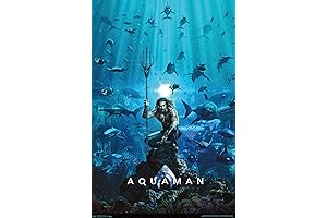 Aquaman Movie Poster | Striking One Sheet Wall Poster | DC Comics Film