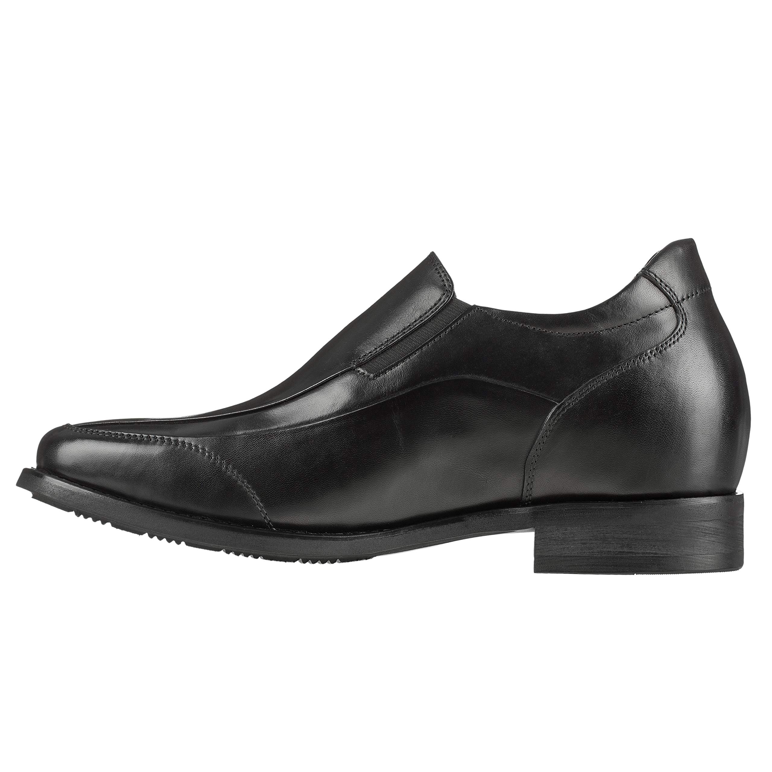Calden Mens Black Leather Elevator Dress Shoes K3312 US 12 Height Increasing CALDEN Oxford Elevator Dress Shoes - TallMenShoes.com main image 2