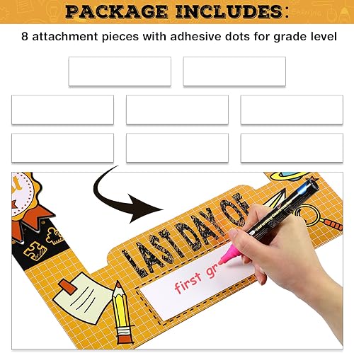 Miniatura 4 de Marco de fotos para fiesta de regreso a clases, suministros de fiesta, escuela, bienvenida, cabina de fotos para el primer día de escuela, marco de