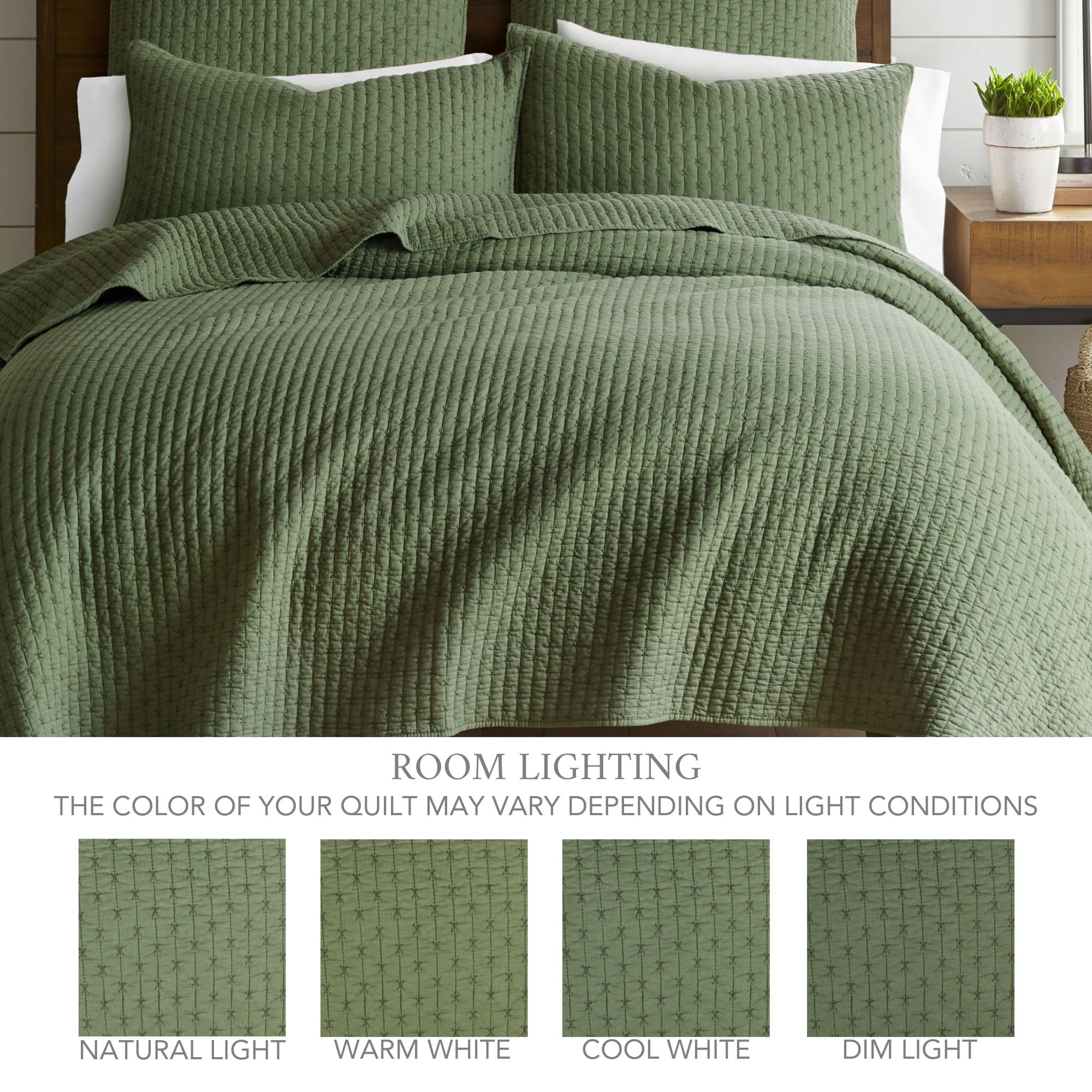 Amazon.com: Levtex Home Cross Stitch Reversible Full/Queen Quilt