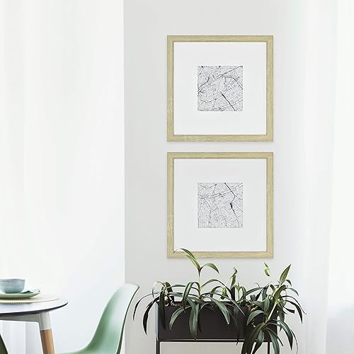 Vista 67 de MCS Studio Gallery - Portarretratos de textura de madera, negro, 10 x 10 pulgadas, para colgar y soporte posterior, marco cuadrado para fotos