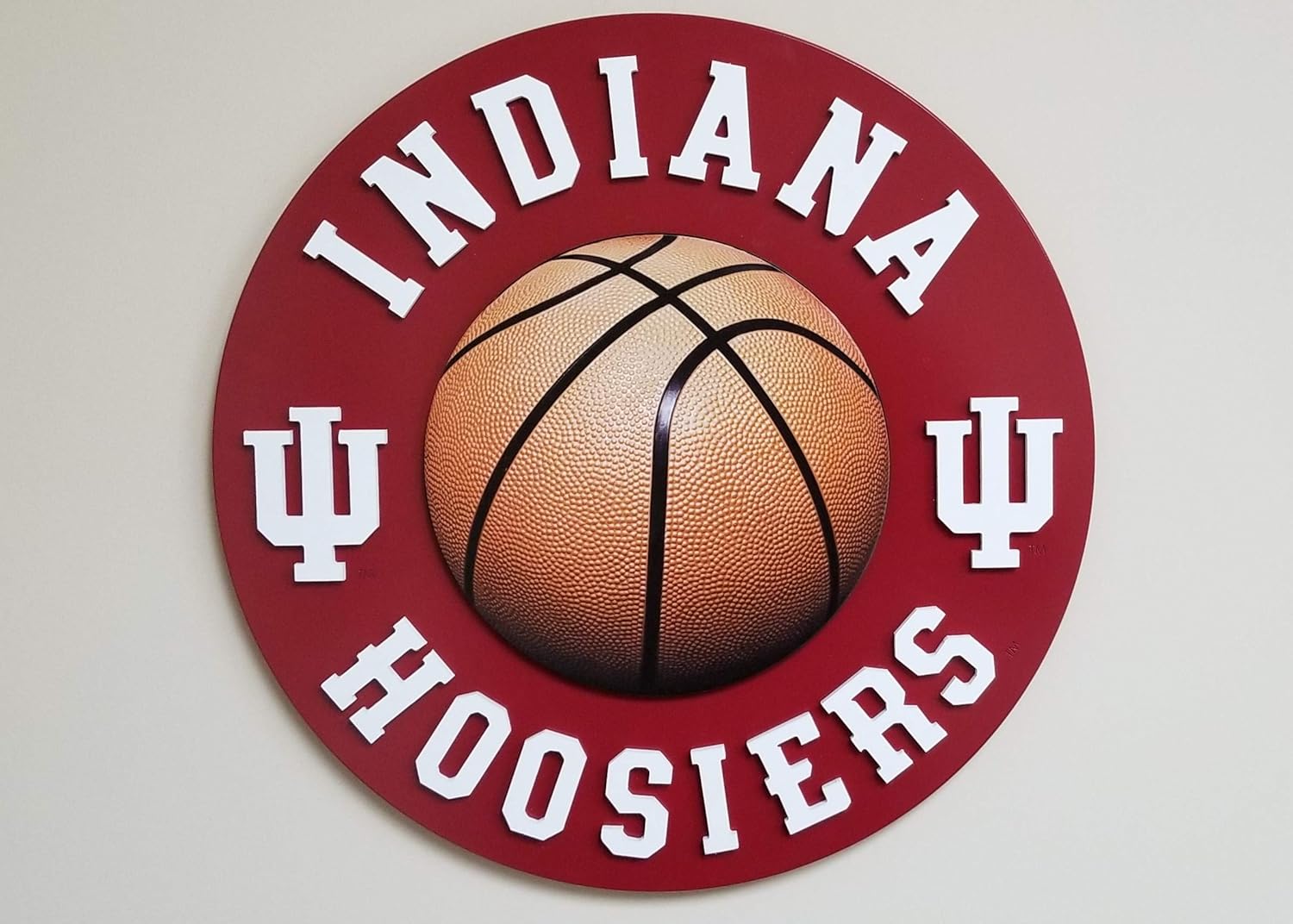 Indiana Hoosiers Basketball 18" Seal Wall Display