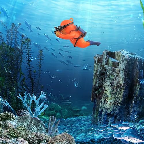 Miniatura 4 de onesimcr Decoraciones flotantes para peceras, decoraciones de acuario, encantadoras decoraciones de pecera, dispositivo flotante, accesorios para