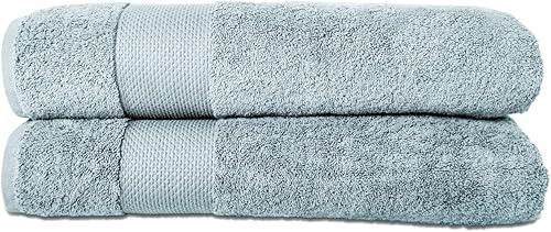 Miniatura 23 de Hencely Juego de 2 toallas de mano de lujo (16 x 28 pulgadas), algodón turco suave, absorbente, de secado rápido, para cara, cuerpo, cocina y baño