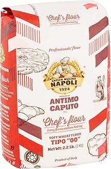 Antimo CaputoChefs Flour - Italian Double Zero 00 - Soft Wheat for Pizza Dough, Bread, & Pasta, 2.2 Lb (Pack of 2)
