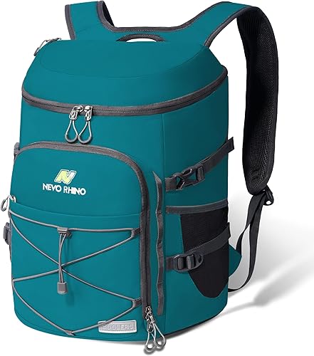 Mochila térmica con aislamiento, impermeable, 30 latas, ligera, aislada, a prueba de fugas, suave, para la playa, viajes, campamento, almuerzo