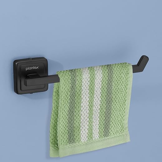 Plantex Black Towel Hanger for washbasin/Napkin Holder for Kitchen/Hand Towel Hanger/Bathroom Accessories -304 Grade Stain