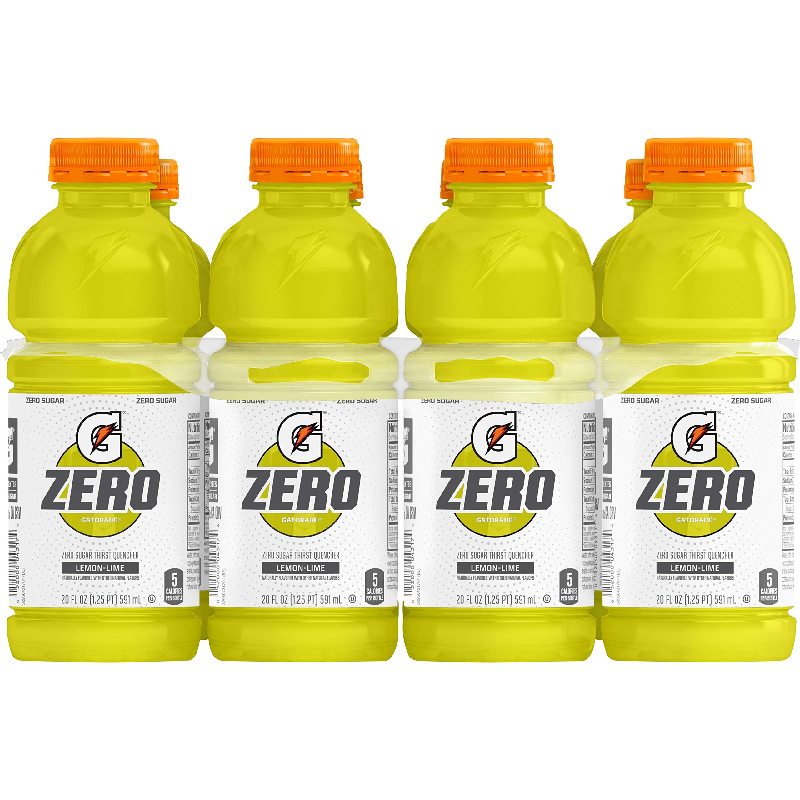 Zero Sugar Thirst Quencher by Gatorade – 20 Ounce, Pack of 24