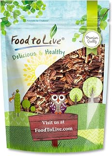 Food to Live Dry Roasted Pecan Pieces with Himalayan Salt, 1 Pound – Oven Roasted, Lightly Salted, No Oil Added, Perfect for Cooking, Baking and Snacking, Vegan, Kosher, Bulk