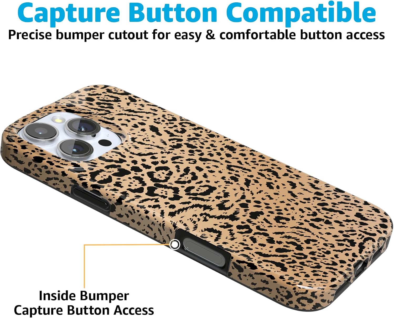 Casely iPhone 16 Pro Case | Born to Be Wild | Jaguar Print | Compatible with MagSafe | Classic Ultra Slim Design