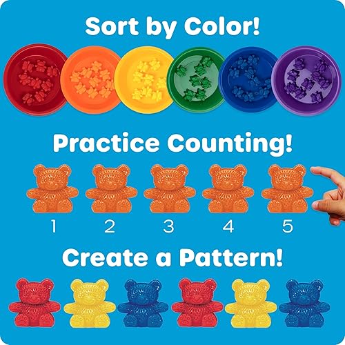 Miniatura 3 de Learning Resources Baby Bear Sorting Set - Counting Toys, Color Recognition, Fine Motor Skills, 108 Pieces, Ages 3+
