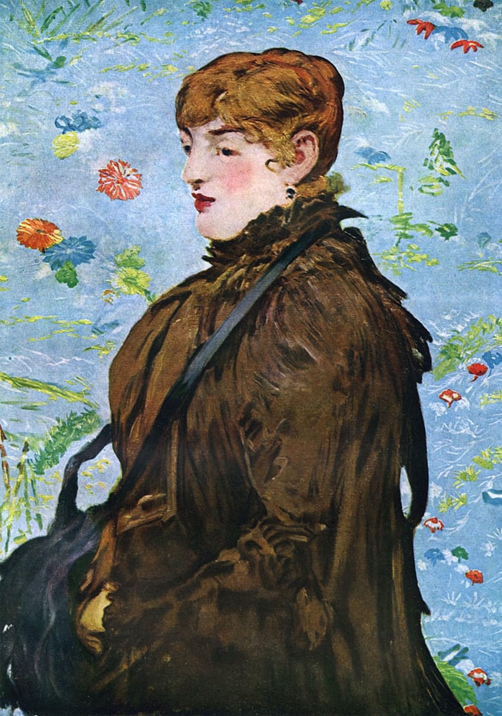 ARTXLXXBN Famous Prints Artwork Pictures Poster Painting Art Autumn Mery Laurent by Edouard Manet Artwork Landscape Pictures for Home Decor 60x90cm